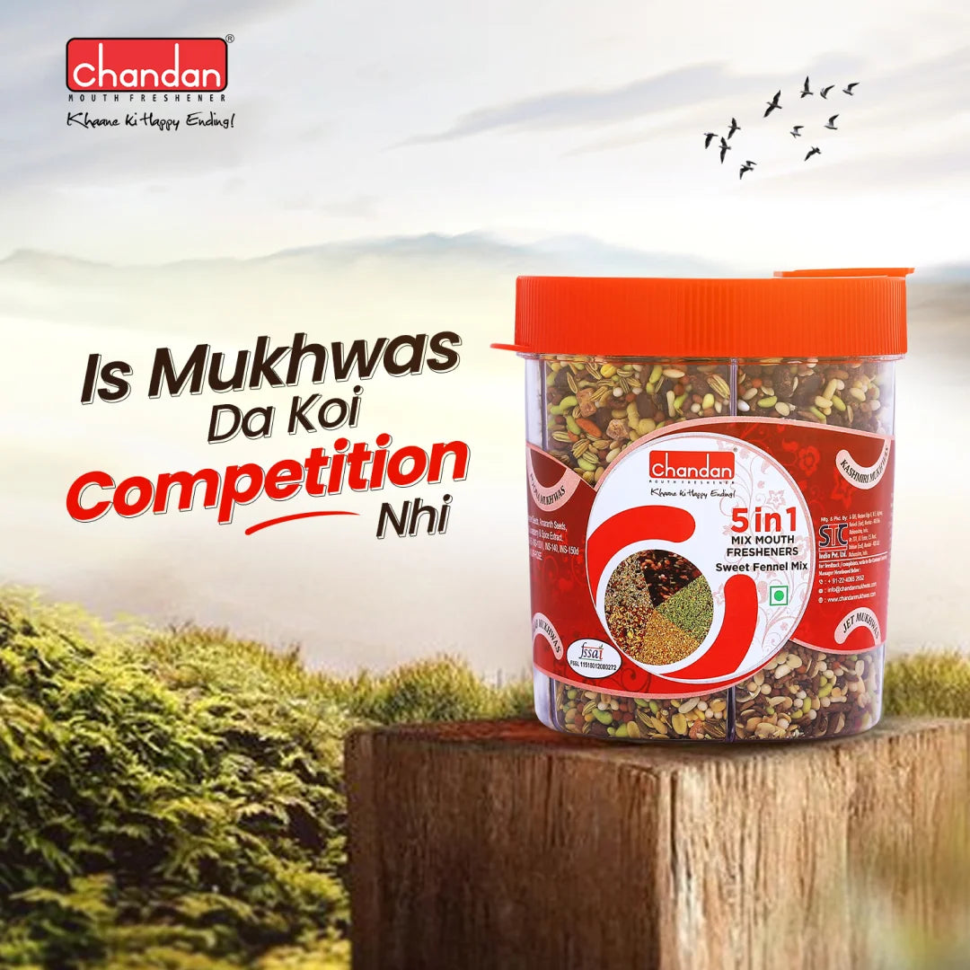 5 in 1 Mix Mouth Fresheners by Chandan Mukhwas