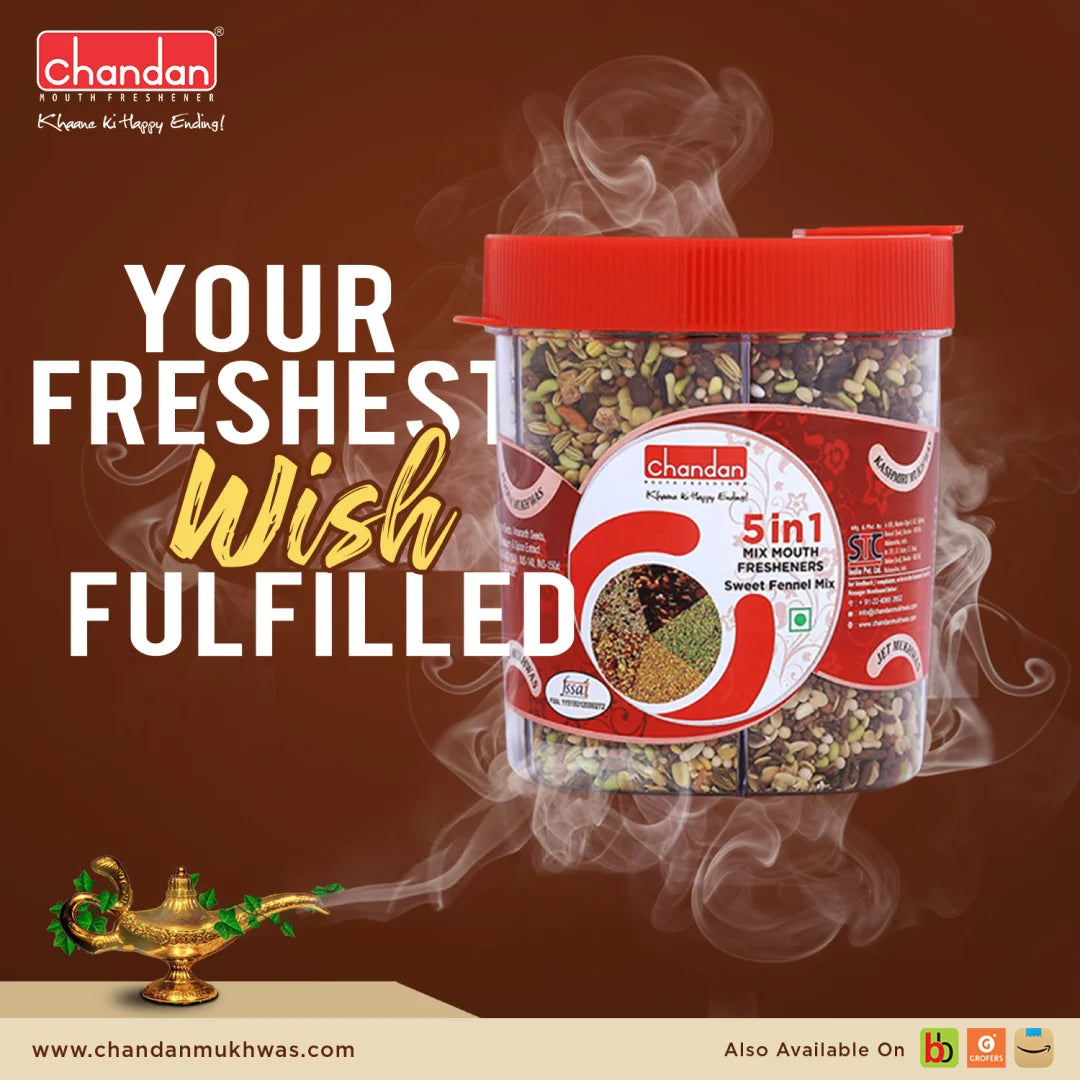 5 in 1 Mix Mouth Fresheners by Chandan Mukhwas
