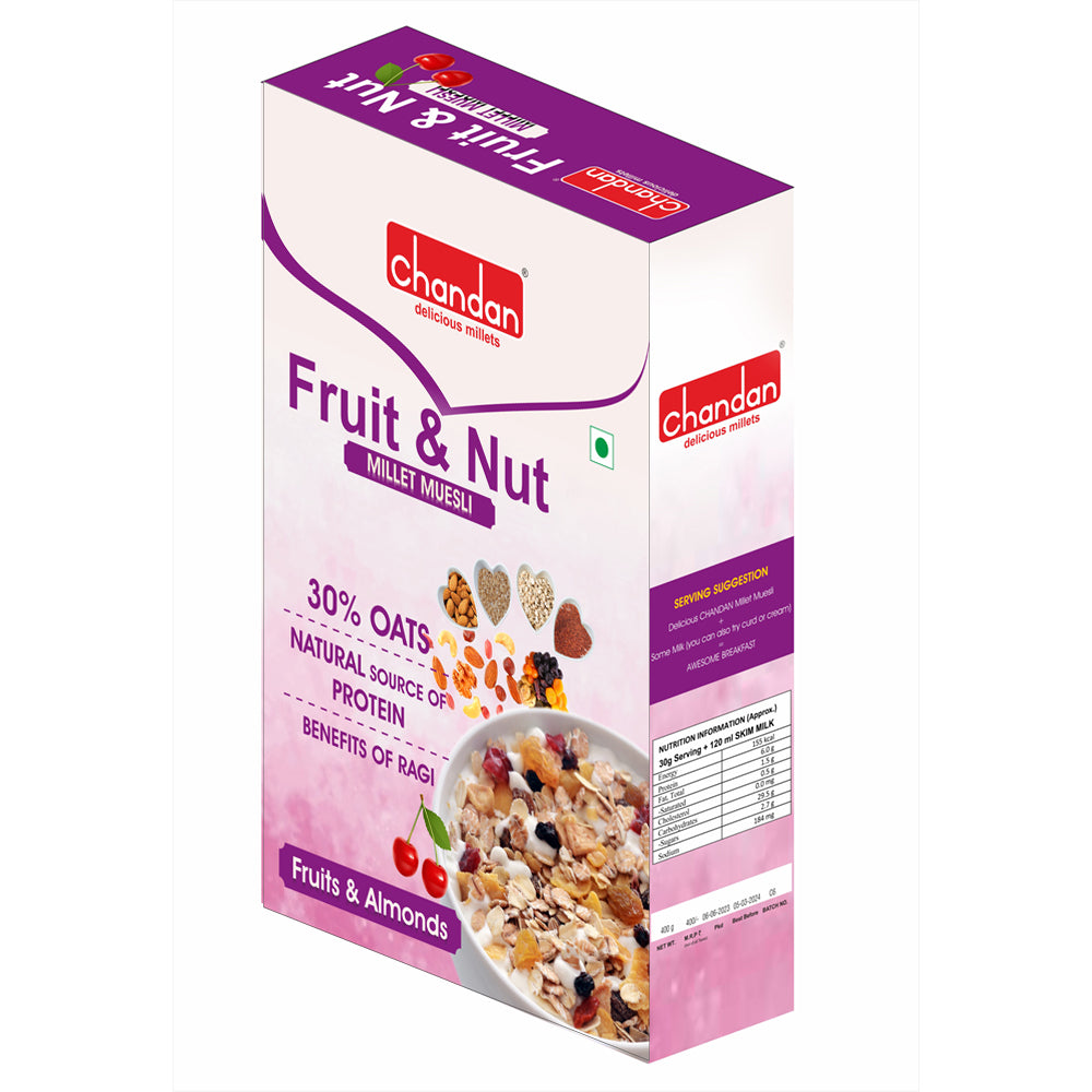 Delicious Milltes Fruit & Nut Millet Muesli 400 gm