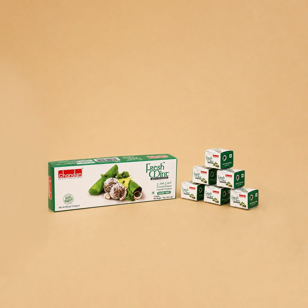 Fresh Mint Paan | 12 Pieces | 72 Grams | Mukhwas | Mouth Freshner