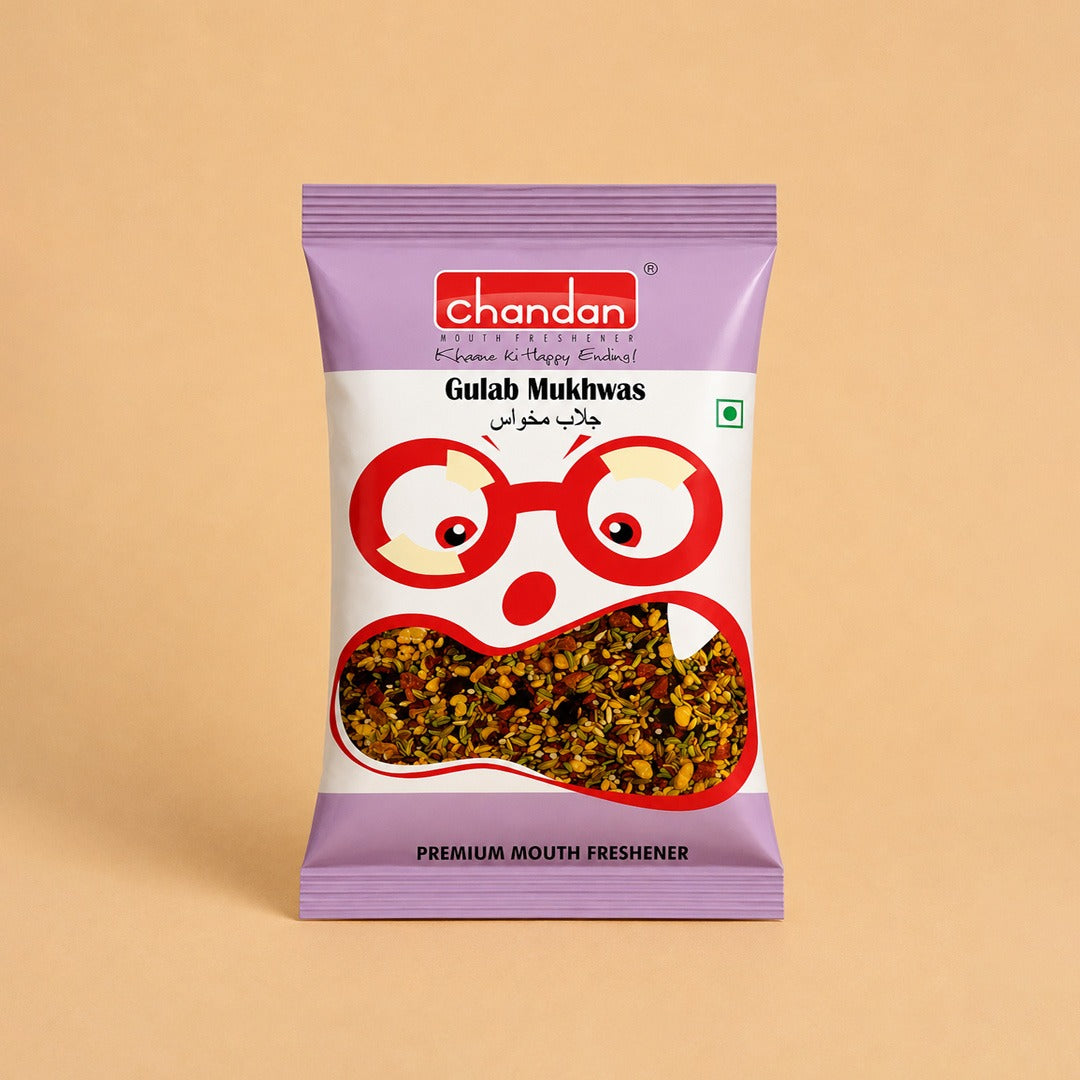 Gulab Mukhwas | 100g | Contains Rose Flavoured Mukhwas from Rose Petals | Mouth Freshner