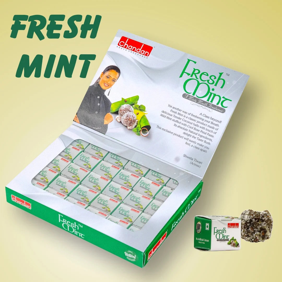Fresh Mint Paan Mukhwas 180g (30 Units) | Chandan Mukhwas