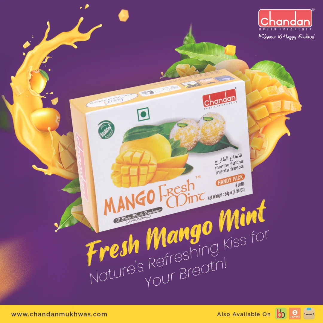 Mango Fresh Mint 12 pcs / 72 gm | Mukhwas | Mouth Freshner