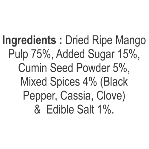 Mango Khatta Mitha Spiced Mango Pulp Chews | Premium Digestive | 160 grams | Aids Digestion and Rich in Antioxidants