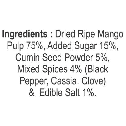 Mango Khatta Mitha Spiced Mango Pulp Chews | Premium Digestive | 160 grams | Aids Digestion and Rich in Antioxidants