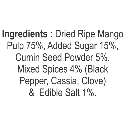 Mango Khatta Mitha Spiced Mango Pulp Chews | Premium Digestive | 140 grams | Aids Digestion and Rich in Antioxidants